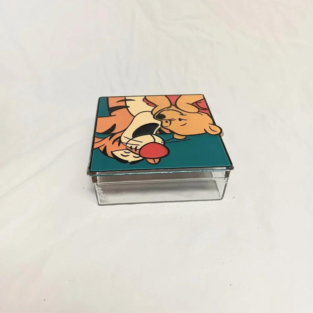Vintage Disney Winnie The Pooh & Tigger Trinket Box Jewelry Keepsake Collectible